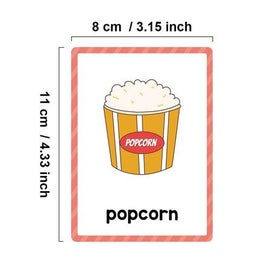 Listing 10 of 10 for Food Montessori English Word Learning Flash Cards for Kids