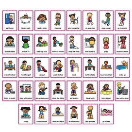 Listing 4 of 10 for Daily Routines Montessori English Word Learning Flash Cards