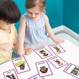 Listing 7 of 10 for Daily Routines Montessori English Word Learning Flash Cards