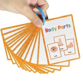 Listing 5 of 10 for Body Part Montessori English Word Learning Flash Cards for Kids