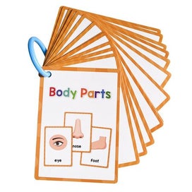 Listing 9 of 10 for Body Part Montessori English Word Learning Flash Cards for Kids