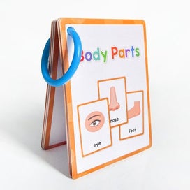 Listing 10 of 10 for Body Part Montessori English Word Learning Flash Cards for Kids