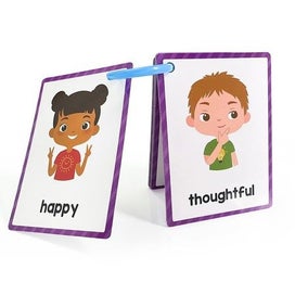 Listing 9 of 10 for Emotions Montessori English Word Learning Flash Cards for Kids