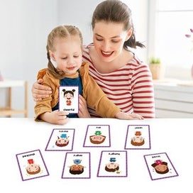 Listing 10 of 10 for Emotions Montessori English Word Learning Flash Cards for Kids