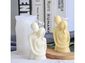 Listing 4 of 9 for Nordic Style Couple In Hug Statue Silicone Candle Mold For DIY Handmade Epoxy