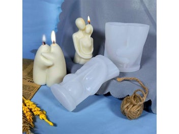 Listing 7 of 9 for DIY Warm Hug Family Candle Silicone Mold DIY Lovers Aromatic Plaster Soap