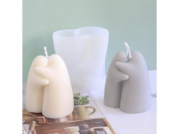 Listing 7 of 9 for Nordic Style Couple In Hug Statue Silicone Candle Mold For DIY Handmade Epoxy