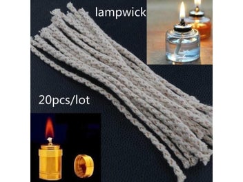 Listing 3 of 8 for 20pcs/lot Cotton Core Wick For Kerosene Alcohol Lamp Durable Wicks For DIY