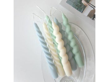 Listing 4 of 8 for DIY Long Spiral Pillar Candle Molds For Making Romantic Candle Dinner Injection