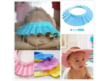 Listing 6 of 8 for Baby Shower Cap Baby Shampoo Cap Bathing Shower Cap