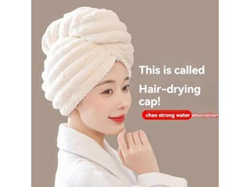 Listing 3 of 9 for Coral Velvet Windbreaker Hat Super Absorbent Hat Thickened Super Absorbent