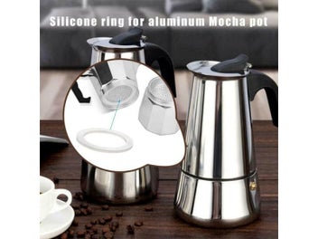 Listing 5 of 10 for Coffee Rubber Ring Italian Moka Pot Flexible Washer Gasket Ring Replacenent