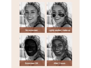 Listing 4 of 9 for UV Sunscreen Test Camera Makeup Mirror With LED Portable Rechargeable Mirror