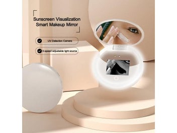 Listing 6 of 9 for UV Sunscreen Test Camera Makeup Mirror With LED Portable Rechargeable Mirror