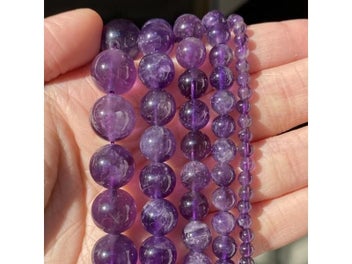 Listing 6 of 9 for 42 Style Natural Stone Beads 4 6 8 10mm Lava Amazonite Agates Amethysts