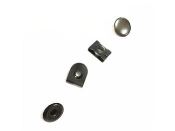 Listing 3 of 9 for Brass Material Hook And Bar With Decoration Snap Button Plating To Gun Metal 4