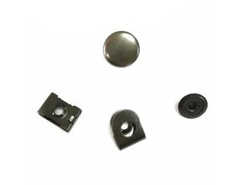 Listing 5 of 9 for Brass Material Hook And Bar With Decoration Snap Button Plating To Gun Metal 4