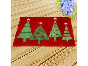 Listing 5 of 10 for Christmas Sock Latch Hook Rug Kit Carpet Segment Embroidery Material Package