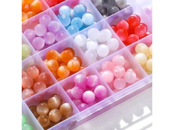 Listing 5 of 10 for 10/20Pcs/Lot 8/10/12mm Resin Imitation Cat Eye Round Beads For Handmade Making