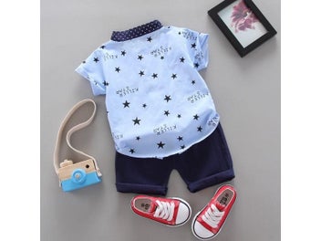Listing 7 of 11 for New Summer Baby Clothes Suit Children Boys Casual Shirt Shorts 2Pcs/Sets Infant