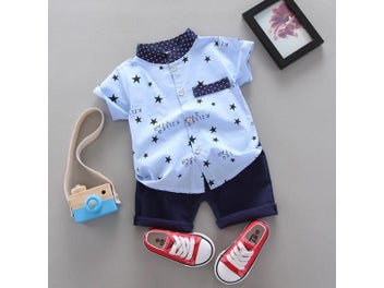 Listing 8 of 11 for New Summer Baby Clothes Suit Children Boys Casual Shirt Shorts 2Pcs/Sets Infant