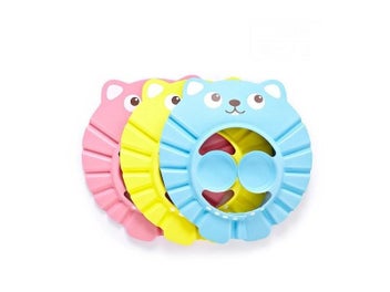 Listing 5 of 9 for Cartoon Pattern Baby Hair Washing Cap Children's Bathing Shower Cap
