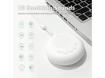 Listing 3 of 9 for 10 Songs White Noise Sound Machine Portable Baby Sleep Machine Soothing Sounds