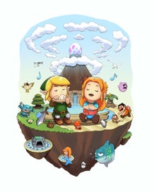 Listing 1 of 1 for Legend Of Zelda Link And Zelda A4 Poster