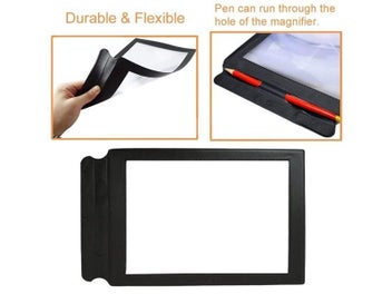 Listing 5 of 7 for A4 Lenses Large Sheet Magnifier Magnifying Glass Book Reading Lens Page Glass