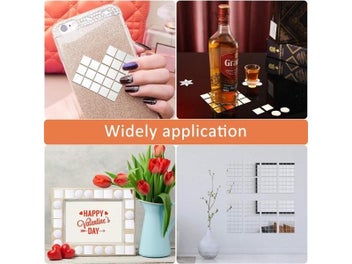 Listing 4 of 9 for NEW Good 500Pcs 10x10mm/15x15mm Mini Glass Square Mirror Mosaic Tiles Wall