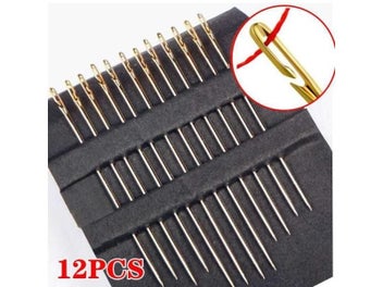 Listing 3 of 8 for 12/36Pcs Large Needle Eye Sewing Automatic Threading Embroidery Side Blind