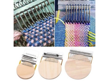 Listing 4 of 9 for Small Wooden Loom Speedweve Type Weave DIY Textile Tool Darning Machine Fun