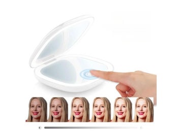 Listing 5 of 10 for Compact Led Makeup Mirror With Light 1X/3X Magnifying Pocket Portable Travel