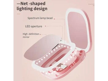 Listing 6 of 10 for Compact Led Makeup Mirror With Light 1X/3X Magnifying Pocket Portable Travel