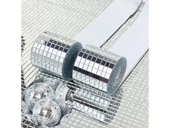 Listing 3 of 9 for New Self-Adhesive Real Glass Craft Mini Square Mirrors Mosaic Tiles Stickers