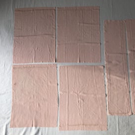 Listing 3 of 13 for Vintage Pale Baby Pink Japanese Silk Fabric Pieces Crafts Sewing
