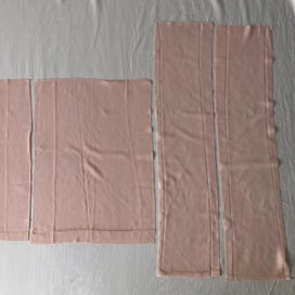 Listing 7 of 13 for Vintage Pale Baby Pink Japanese Silk Fabric Pieces Crafts Sewing