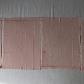 Listing 11 of 13 for Vintage Pale Baby Pink Japanese Silk Fabric Pieces Crafts Sewing