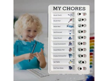Listing 8 of 10 for Kids Chore Chart Plastic Checklist Task Board Detachable To Do List My Chores