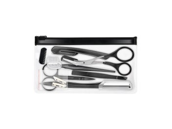 Listing 7 of 9 for Black Eyebrow Trimming Scissors Stainless Steel Tweezers Eyebrow Scraping