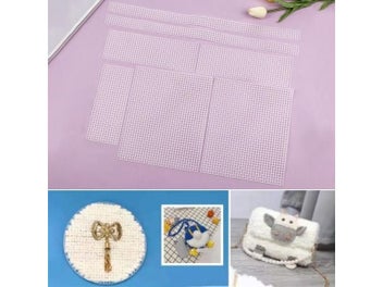 Listing 4 of 9 for 1 Set Plastic Knitting Helper Knit Sheet DIY Wire Woven Hanging Bag Easy