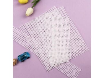 Listing 5 of 9 for 1 Set Plastic Knitting Helper Knit Sheet DIY Wire Woven Hanging Bag Easy