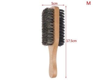 Listing 5 of 8 for Men Boar Bristle Hair Brush - Natural Wooden Wave Brush For Male Styling Beard