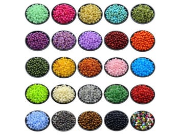 Listing 4 of 10 for 6 8 10mm Acrylic Round Beads For Jewelry Makeing Bracelet Necklace DIY