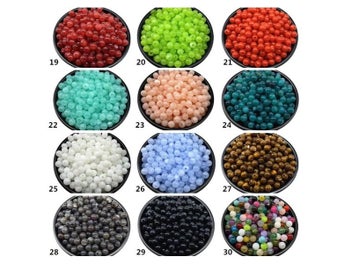 Listing 7 of 10 for 6 8 10mm Acrylic Round Beads For Jewelry Makeing Bracelet Necklace DIY