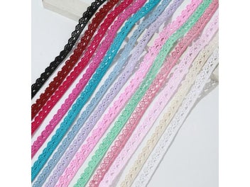 Listing 3 of 10 for 5/10Yards Cotton Embroidered Lace Ribbon Fabric DIY Handmade Curtuins Trims