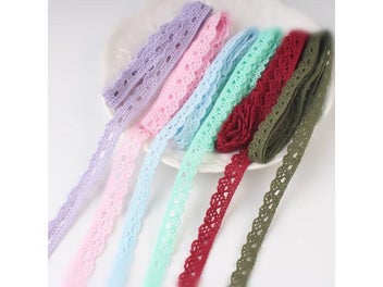 Listing 6 of 10 for 5/10Yards Cotton Embroidered Lace Ribbon Fabric DIY Handmade Curtuins Trims