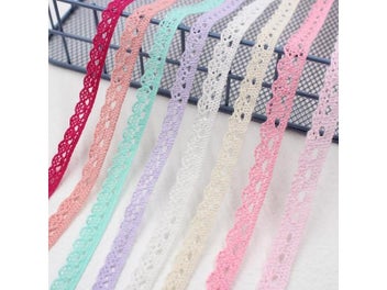 Listing 7 of 10 for 5/10Yards Cotton Embroidered Lace Ribbon Fabric DIY Handmade Curtuins Trims