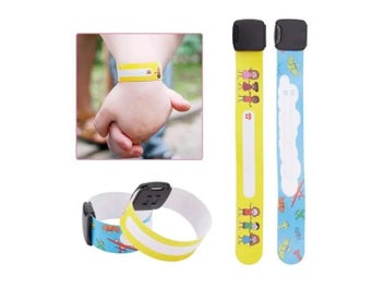 Listing 3 of 9 for 8 Pcs Kids Anti-lost Info Wrist Band Children Reusable Outdoor Safe ID Bracelet
