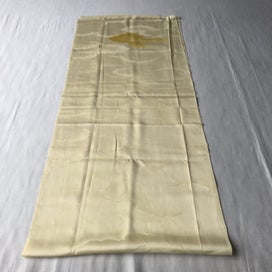 Listing 7 of 16 for Vintage Japanese Yellow Cloud Woven Silk Kimono Panel Fabric Piece